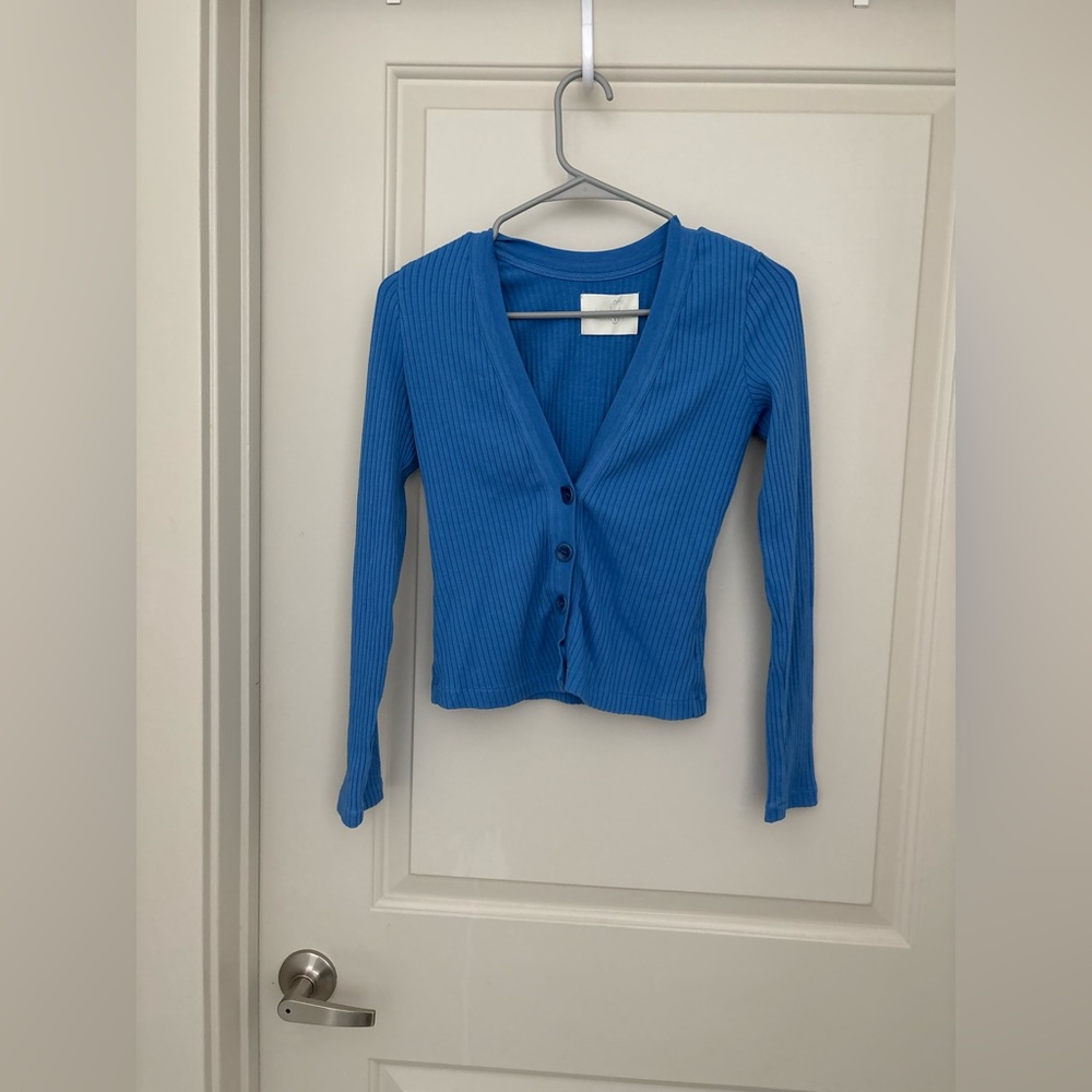 CITIZENS OF HUMANITY Freja Cardigan in Yacht NWOT Size XS - Picture 2 of 7